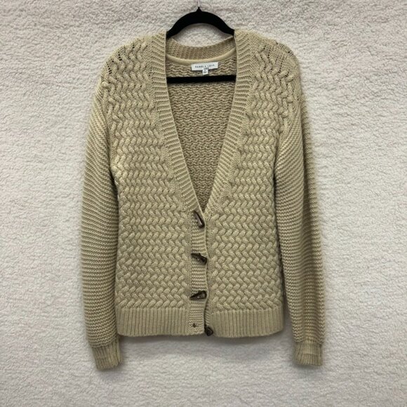 Small - PAMELA LOVE - Oversized Beige Soft Cardigan Rent the Runway $275 msrp - Picture 7 of 12